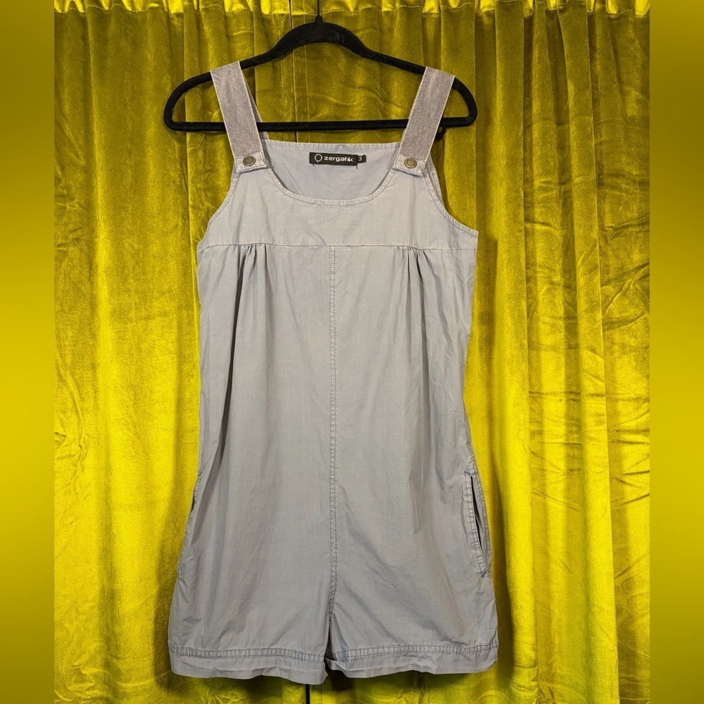 Zergatik Light blue romper play suit overalls in grey blue slate Size 3 Small